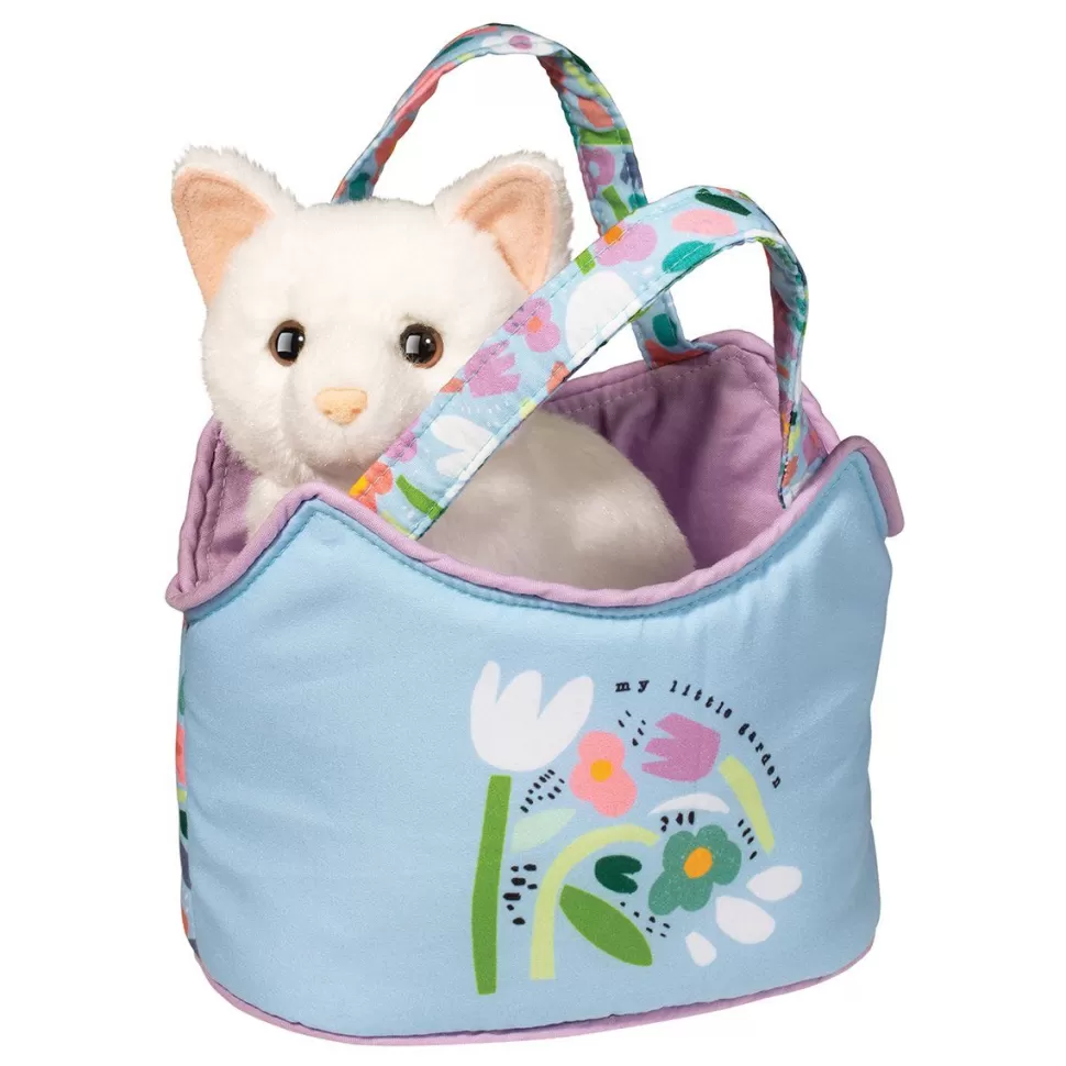 Store My Little Garden Sassy Sak With White Cat Sassy Pet Saks