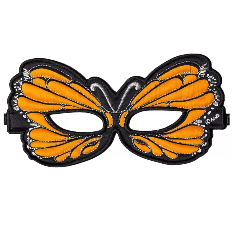 Store Orange Monarch Butterfly Fantasy Mask Dreamy Dress-Ups