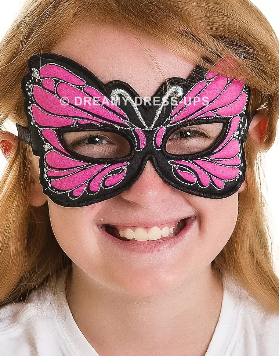 Outlet Pink Monarch Butterfly Fantasy Mask Dreamy Dress-Ups