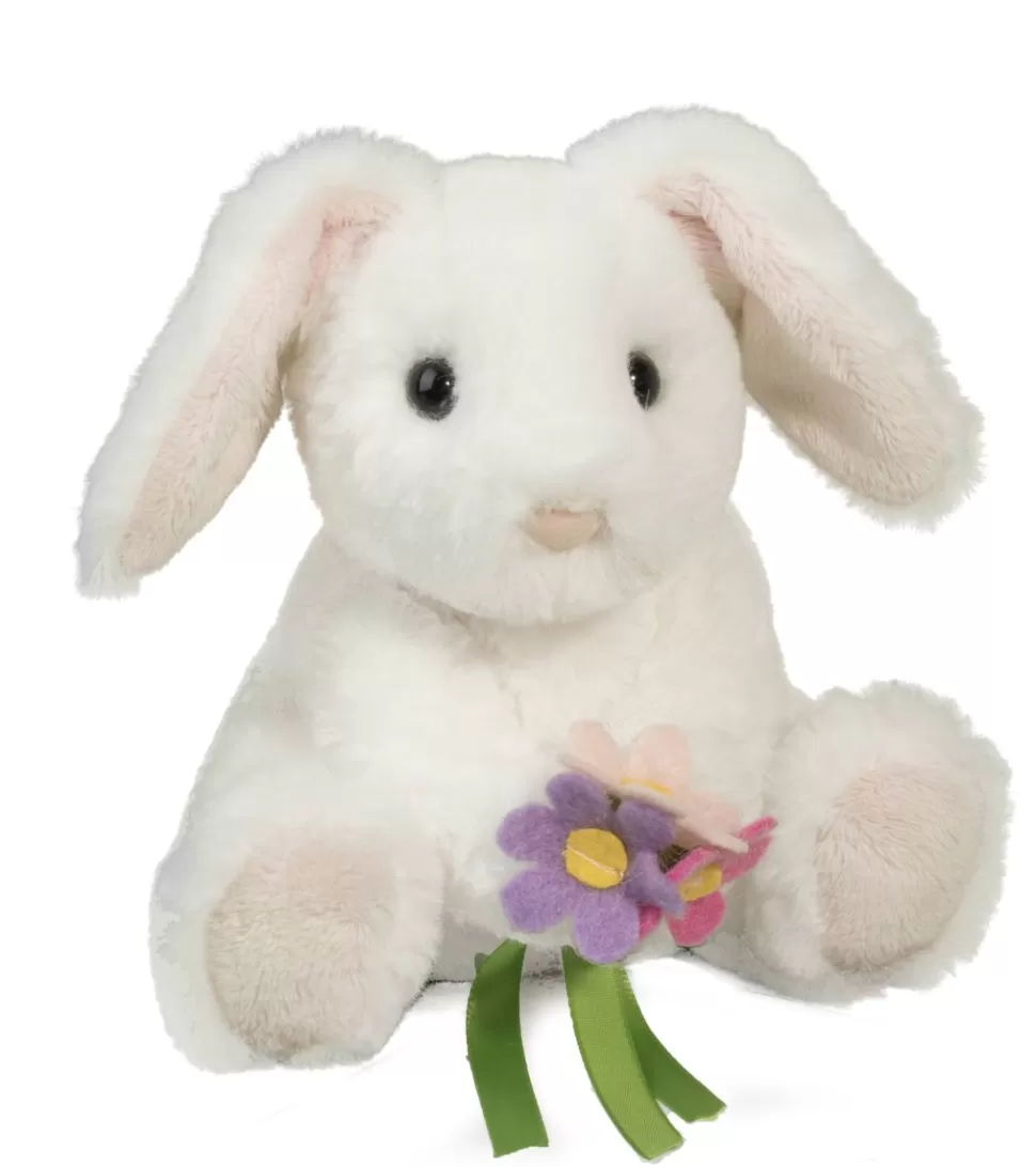 Discount Rosie White Bunny With Flower Bouquet Wildlife