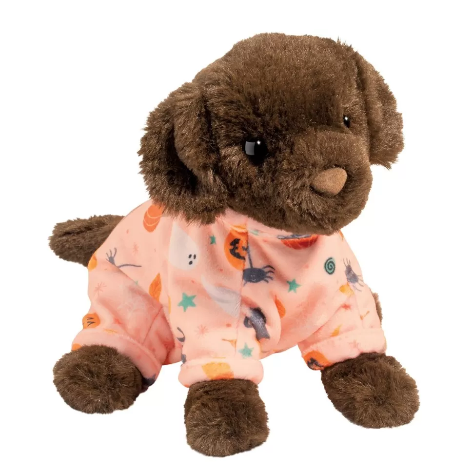 Flash Sale Soft Chocolate Lab Pj Pup With Pumpkin Pajamas Dogs