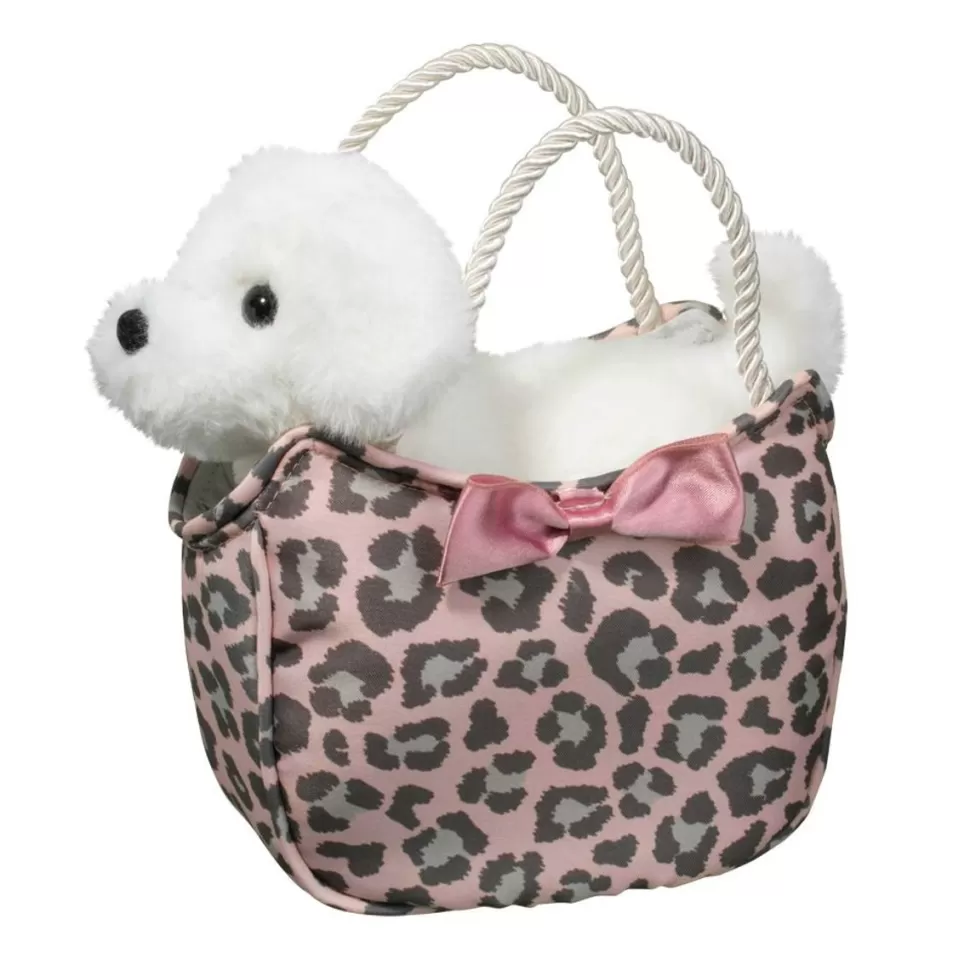 Cheap Sweet Leopard Sassy Sak With White Dog Sassy Pet Saks